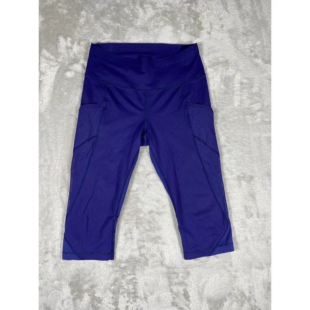 LULULEMON Purple Cropped Capri Leggings Size 8